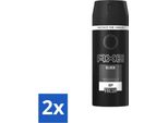 Axe Deodorant Bodyspray Nero 150 Ml - Confezione Risparmio - 2 Pezzi