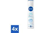 Nivea - Deodorante Spray - Fresco Naturale - 48 Ore A Lunga Durata - 150 Ml - Confezione Risparmio - 4 Pezzi
