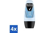 Rexona Uomo - Fresh Xtra Cool - Deo Roll-On - Antitraspirante - 50 Ml - Confezione Risparmio - 4 Pezzi