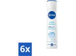 Nivea - Deodorante Spray - Fresco Naturale - 48 Ore A Lunga Durata - 150 Ml - Confezione Risparmio - 6 Pezzi