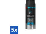 Axe - Deodorante Bodyspray - 48Hrs Fresh - Ice Chill - Menta E Limone Congelati - 150 Ml - Confezione Risparmio - 5 Pezzi