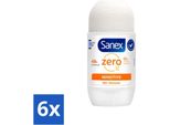 Sanex Deodorant Roller Zero% Pelle Sensibile 50 Ml - Confezione Risparmio - 6 Pezzi