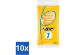 Bic - Lamette - Sensitive - Monolama - Lame Usa E Getta - 5 Lamette - Confezione Risparmio - 10 Pezzi