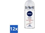 Nivea - Deo Roll-On - Talco Sensation - Antitraspirante - 50 Ml - Confezione Risparmio - 12 Pezzi