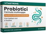 Vitastrong Probiotics - Formula Multiceppo Per La Salute Dell'apparato Digerente E L'equilibrio Intestinale - 30 Capsule