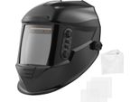 Casco Per Saldatura Automatico Vevor, 100X95 Mm True Color, Maschera Per Saldatura Solare 1/1/1/1, 4 Sensori D'arco, Din 4/5-9/9-13, Per Saldatura Tig Mig Arc Smerigliatura Taglio - Serie Metis, Nero