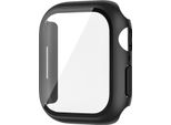 Inf Custodia Protettiva Per Apple Watch 44Mm Serie 4/5/6 - Pc Nero + Vetro Temperato