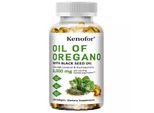 Olio Di Origano 6000Mg Con Olio Di Semi Neri (120 Capsule) Integratore Alimentare, Sistema Immunitario, Digestione, Vitalità