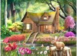 Sunsout Puzzle Cabin Retreat - 1000 Teile Naturmotiv Puzzle