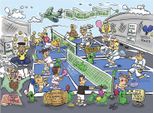 Sunsout Puzzle Pickleball Play - 1000 Teile Puzzle