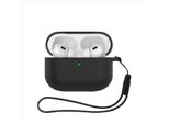Inf Custodia Protettiva In Silicone Per Apple Airpods Pro 3 Con Cordino Nero