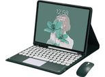 Inf Custodia Tastiera Bluetooth Verde Per Samsung Galaxy Tab A9+ 11 Pollici
