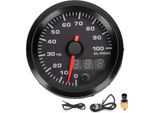 12V 2In Oil Pressure Gauge 0-100PSI Meter 7 Colori Led Display Con Sensore Universale Per Auto