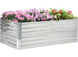 Letto Rialzato Outsunny In Acciaio, Letto Per Piante Con Struttura A Freddo Letto Da Giardino Fioriera Collegabile, Fioriera Per Piante 180X90X60Cm Per Giardino Balcone Terrazzo, Letto Per Fiori, Piante, Frutta