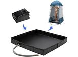 Piatto Doccia Pieghevole 104 X 104 X 13 Cm, Grande Piatto Doccia Portatile Con Scarico, Piatto Doccia Da Campeggio, Piatto Doccia Da Tenda Per Interni Ed Esterni Con Tenda Da Sole