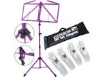 Keepdrum MUS3FL Leggio Viola Con 4 Morsetti Per Musica