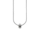 Kette Mit AnhäNger Bruno Banani "Schmuck Geschenk Halskette Scull Totenkopf Venezianerkette", Silber (Edelstahlfarben), Halsketten, Herren, Edelstahl, L: 55 B: 3Mm, B:3Mm