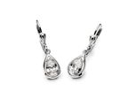Paar OhrhäNger Amor "Tropfen", Silber (Silber, 925, Kristallweiß), Ohrringe, Damen, Silber 925 (Sterlingsilber), Mit Zirkonia (Synth.)