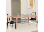 Unboxg Set Di 2 Sedie Da Pranzo Moderne Con Schienale In Vimini Naturale, Sedie Da Cucina In Rattan Imbottite, 97,5X44X43 Cm