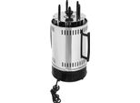 Grill Elettrico Verticale - SW-5 - 1000 W - Rotazione Automatica - Fino A 500°C - Acciaio Inox - Rimovibile E Facile Da Pulire - Bianco