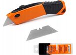 Coltello Da Costruzione Con Lama Trapezoidale 19 Mm + Lame Di Ricambio Trapezoidali Polax