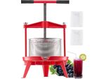 Manuelle Obstweinpresse 9L - Weinherstellung Edelstahl Obstmühle - Presse für Obstweinherstellung