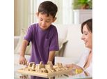 Giochi Flop A Quattro Facce, Verde, Divertente, Educativo Gioco Da Tavolo Digitale In Legno Con 8 Dadi Per I Giocattoli Da Viaggio Delle Feste