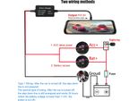 Dash Cam Hardwire Kit Gomma Metallo Per Specchio Gps Navigatore Radar Detector 12-30V 10W Mini