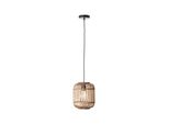 Brilliant Lampe Woodrow Pendelleuchte 1Flg Hellbraun 1X A60, E27, 60W, G.F. Normallampen N. Ent. Kabel KüRzbar FüR Led-Leuchtmittel Geeignet
