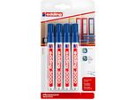 Marcatore Permanente Edding 3000 Blu (Confezione Blister Da 4)
