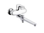 Kludi Objekta Mitigeur Monocommandé Pour Bain Et Douche, Montage Mural, Bec Pivotant, Chrome, 324910575, 324910575