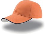 Atlantis | Zoom Piping Sandwich Cap / Berretto / Cappello - Colore: Arancione/Navy/Bianco - Taglia: Unica