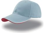 Atlantis | Zoom Piping Sandwich Cap / Berretto / Cappello - Colore: Azzurro/Bianco/Rosso - Taglia: Unica