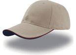 Atlantis | Zoom Piping Sandwich Cap / Berretto / Cappello - Colore: Khaki/Burgundy/Navy - Taglia: Unica