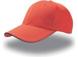 Atlantis Refl | Damen Reflect 6-Panel-Cap / Chiusura Con Fibbia - Colore: Rosso - Taglia: Unica
