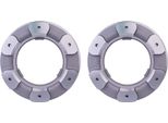 2X Hella 8DD 355 115-551 Disco Freno Asse Posteriore