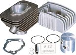 Kit Cilindro Polini In Ghisa Grigia Sportivo 63Cc Spinotto 12Mm Per Piaggio, Vespa Bravo, Boss, Grillo, Si