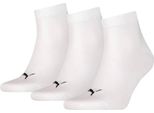 Puma Quarter Plain (3 Paia) Bianco 39-42