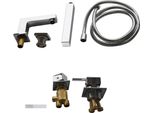 Melko Miscelatore Bordo Vasca 4 Fori Set Doccia Miscelatore Bordo Vasca Cromo