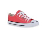Mytrendshoe Scarpe Da Ginnastica Da Donna Scarpe Sportive Stringate 94237, Colore: Coral, Taglia: 36
