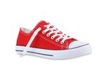 Mytrendshoe Uomo Scarpe Da Ginnastica In Tessuto Scarpe Sportive Stringate Sneaker Basse 816742, Colore: Rosso, Taglia: 36