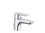 Kludi Pure&Style Mitigeur De Lavabo, Hauteur De Bec 60Mm, Avec Garniture D'éCoulement En MéTal, Chrome, 403850575, 403850575