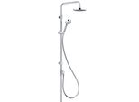 Kludi Logo Dual Shower System, Douche De TêTe RéGlable En Hauteur Et Orientable, Nettoyage Rapide Du Calcaire, Chrome, 6809105-00, 6809105-00