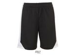 Sols Teamsport 01718 | Olimpico Contrast Short - Colore: Nero/Bianco - Taglia: L