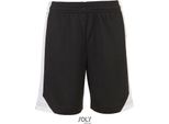 Sols Teamsport 01718 | Olimpico Contrast Short - Colore: Nero/Bianco - Taglia: S