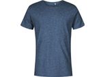 X.O By Promodoro 1400 | Maglietta Girocollo Da Uomo, Cotone Pettinato - Colore: Heather Navy - Taglia: 3XL
