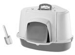 Lettiera Angolare Per Gatti Nobby Con Cuffietta Speciale L X P X A: 70 X 57 X 48 Cm Grigio