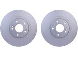 2X Hella 8DD 355 125-121 Disco Freno, Asse Anteriore