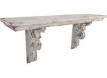 Clayre & Eef Mensola A Muro 100X23X41 Cm In Legno Bianco