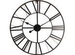 Orologio Da Parete Clayre & Eef Ø 60 Cm In Metallo Nero